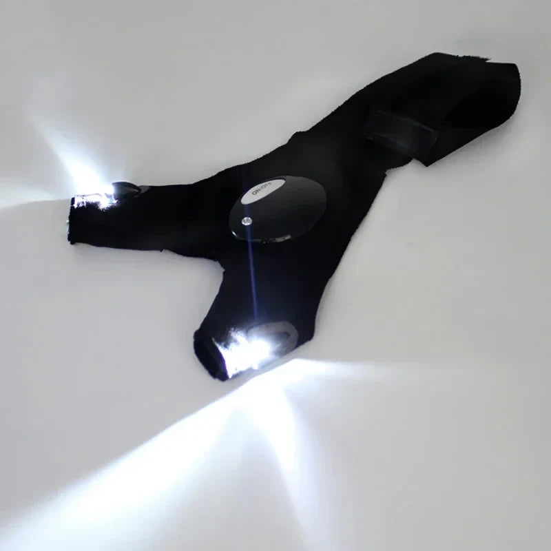 LED Fingerless Flashlight Gloves
